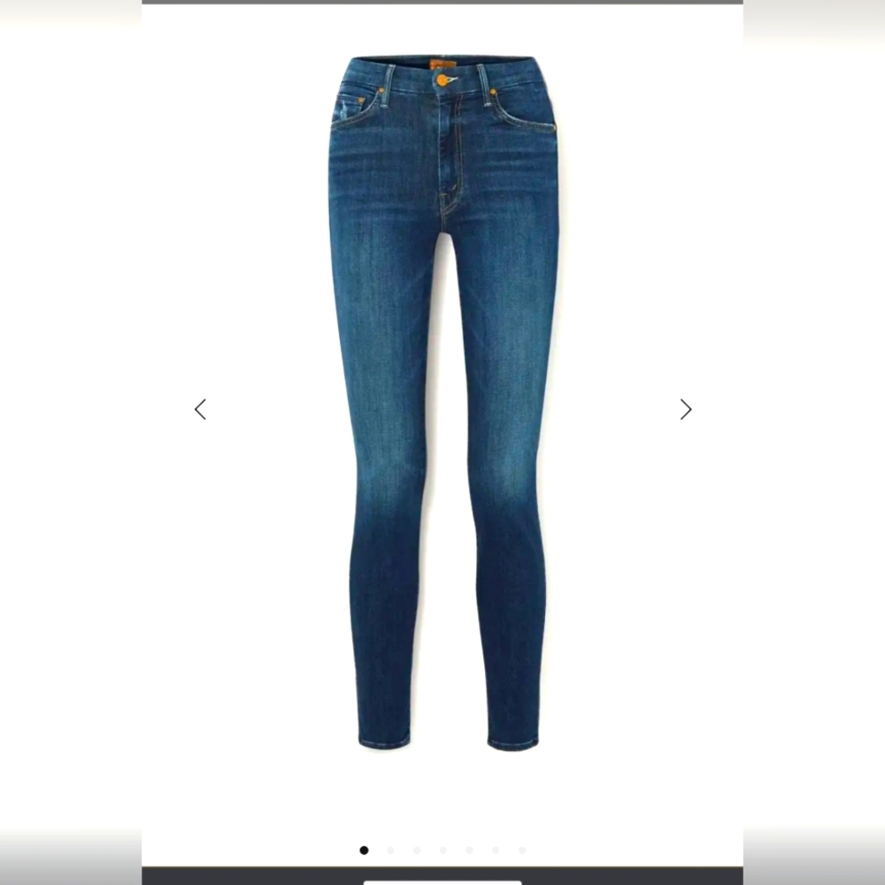 Mother high rise looker Jeans in Where's my Mind? Size 25. Full length